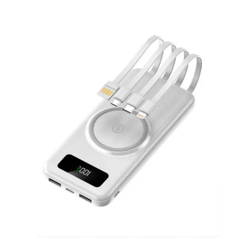 10000mAh Portable Wireless PowerBank Q-CD667 White