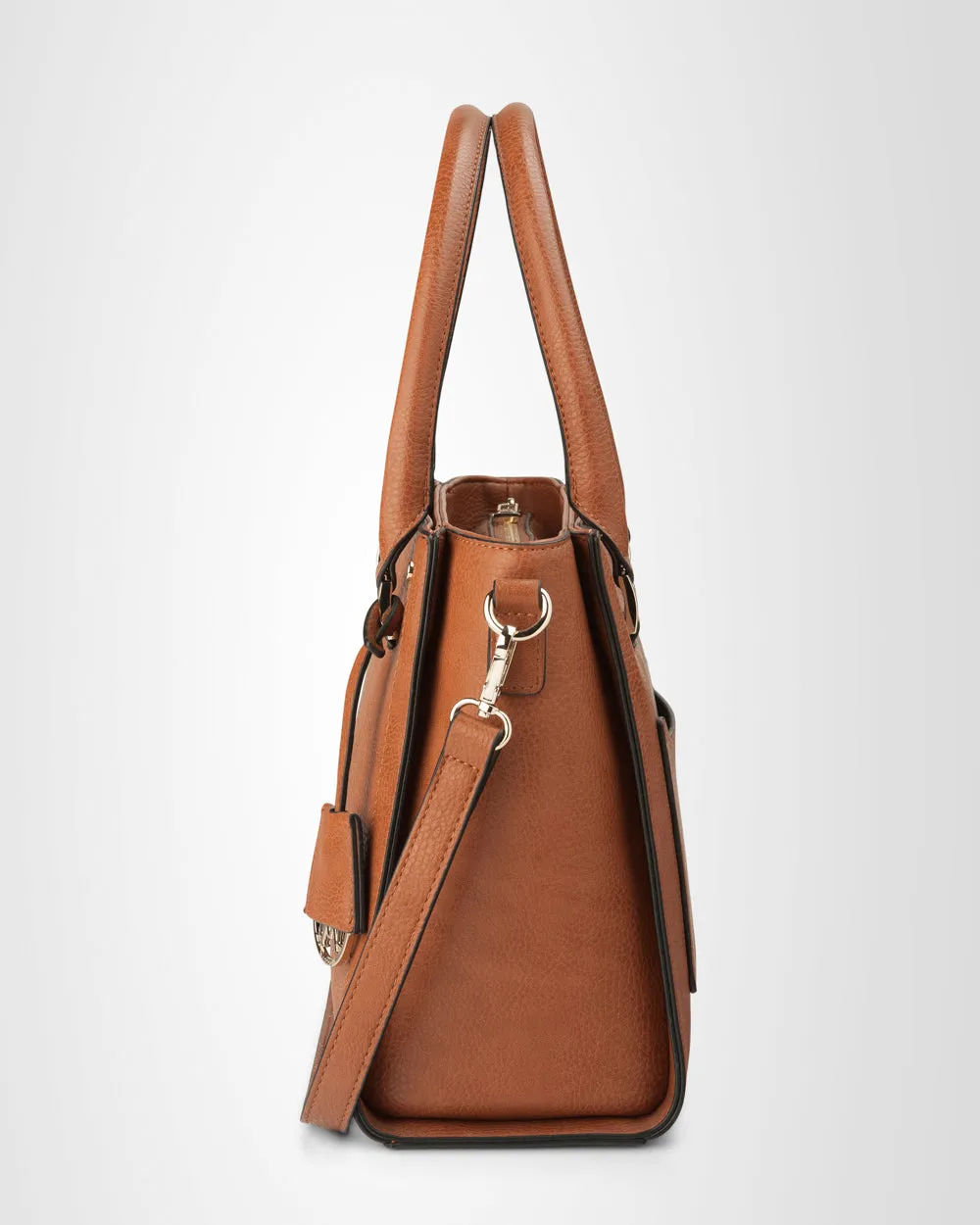 Angie Medium 3 Compartment Satchel Bag   Aztec Bag Strap
