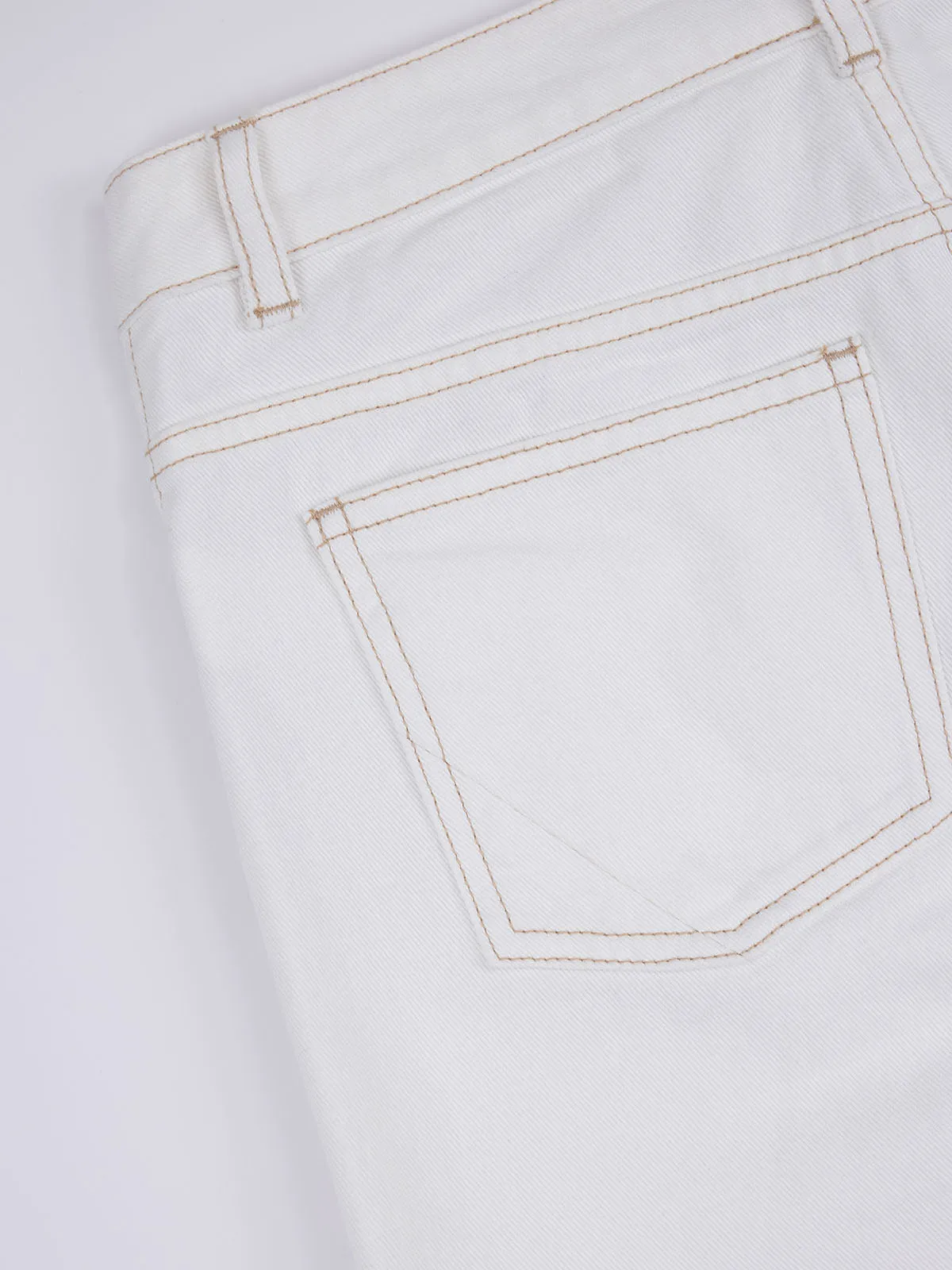 ASOBIO Mid-Low Rise Straight-Leg Cropped Jeans