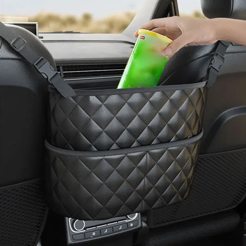 Car seat back storage bag - multi-functional storage