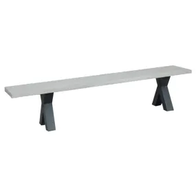 Cement Outdoor 'X Leg' Bench 2000mm