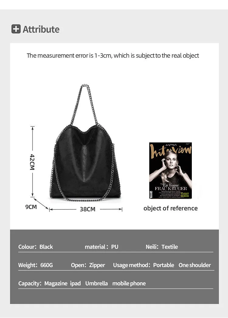 Chain Shoulder Women's Bag Luxury Handbags High Quality Crossbody Designer Tote Bags for Women