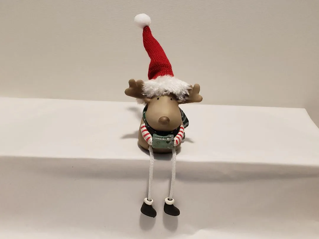 Cute Dangling Leg Moose, Snowman & Santa Christmas Decor