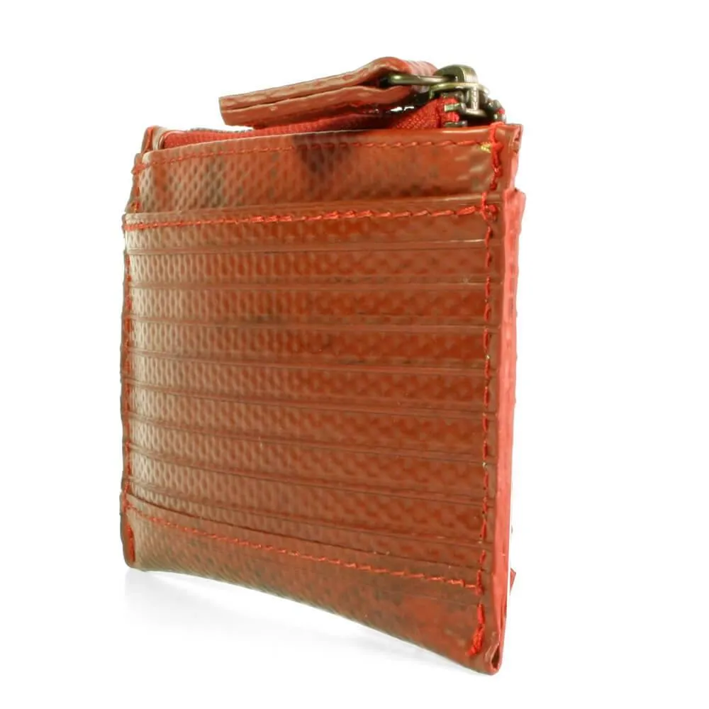 Elvis & Kresse Red Fire Hose Collection - Small Coin Purse