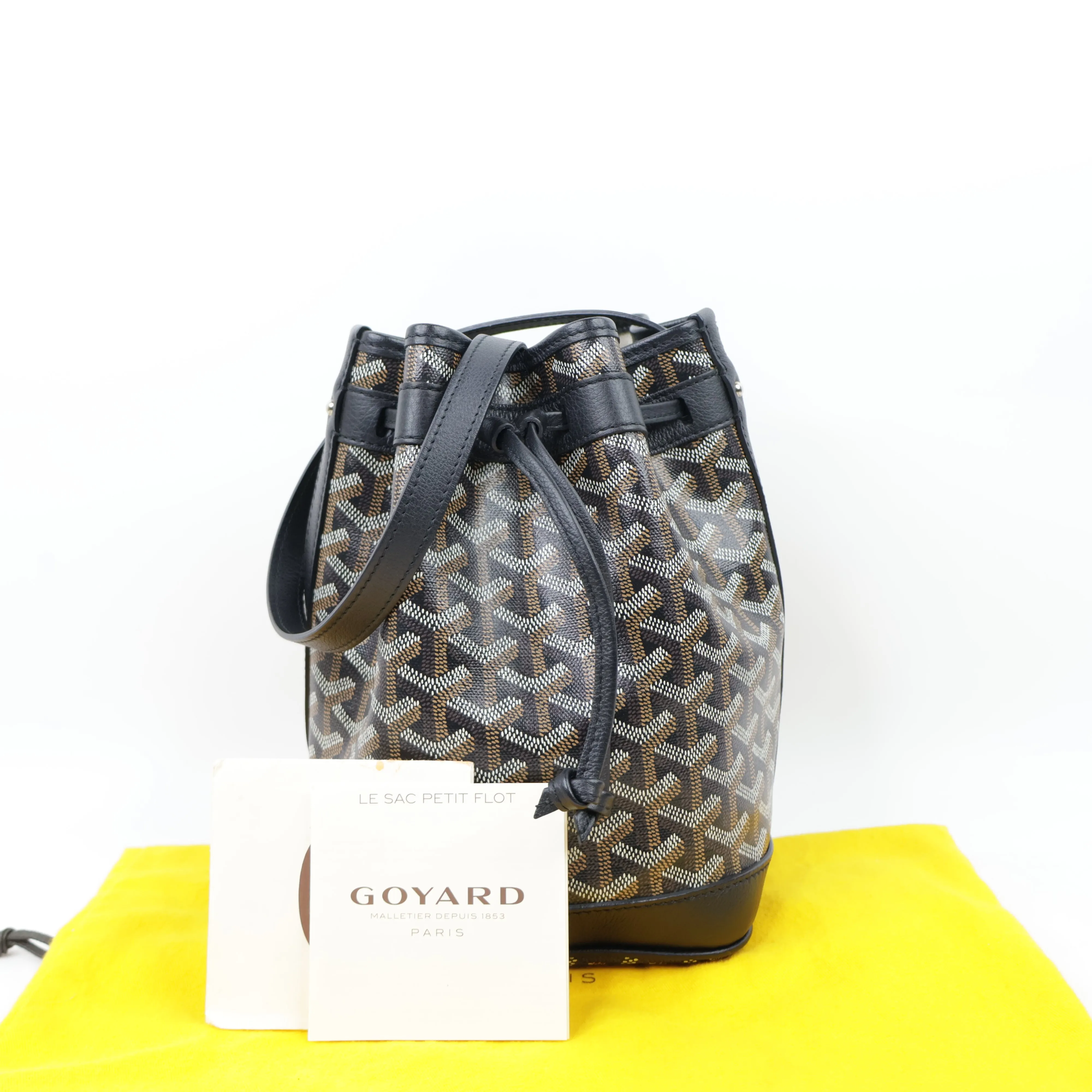 Goyard  Petit Flot  Bucket Bag Black