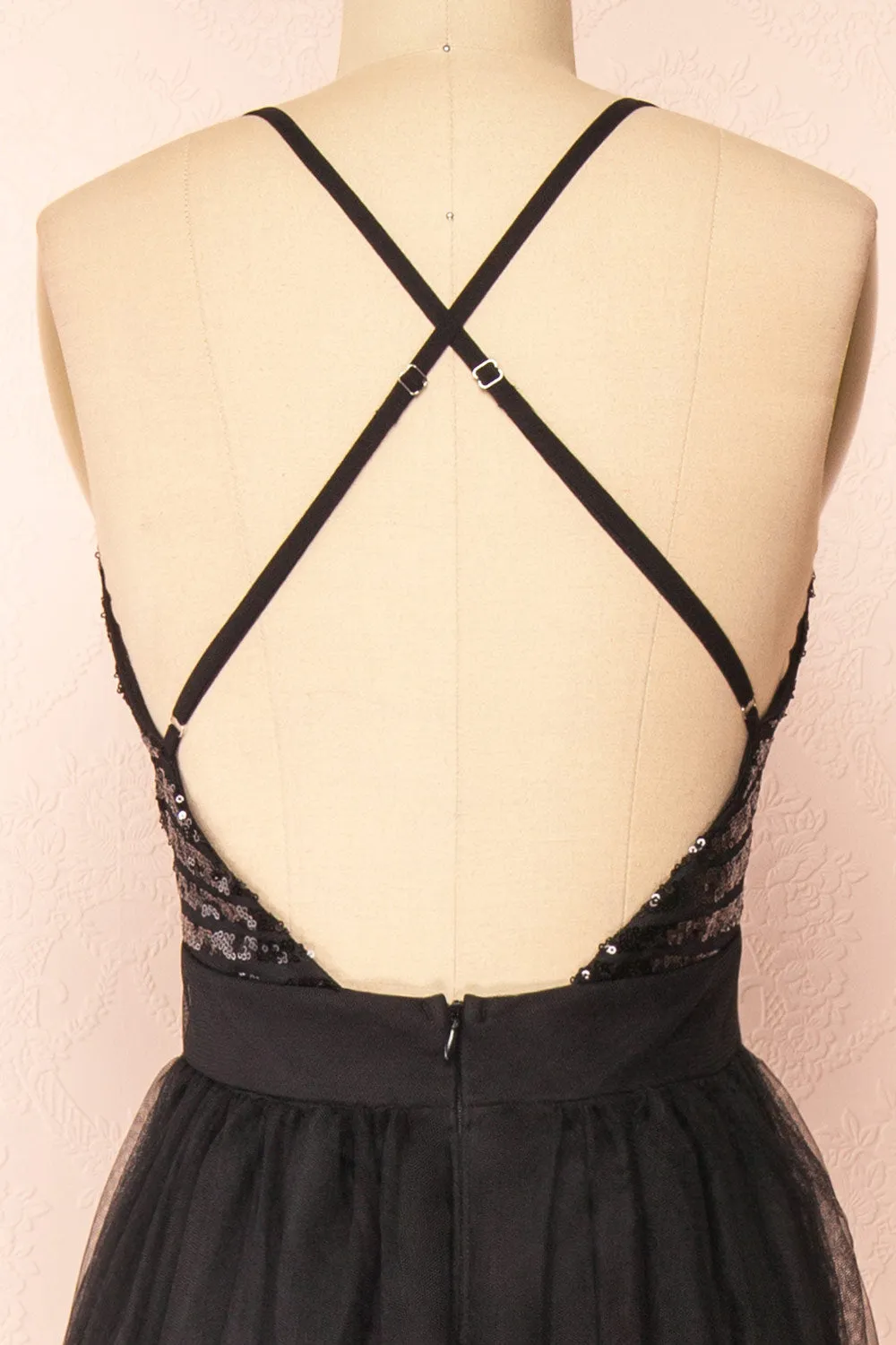 Kaia Black | Black Sequin Gown