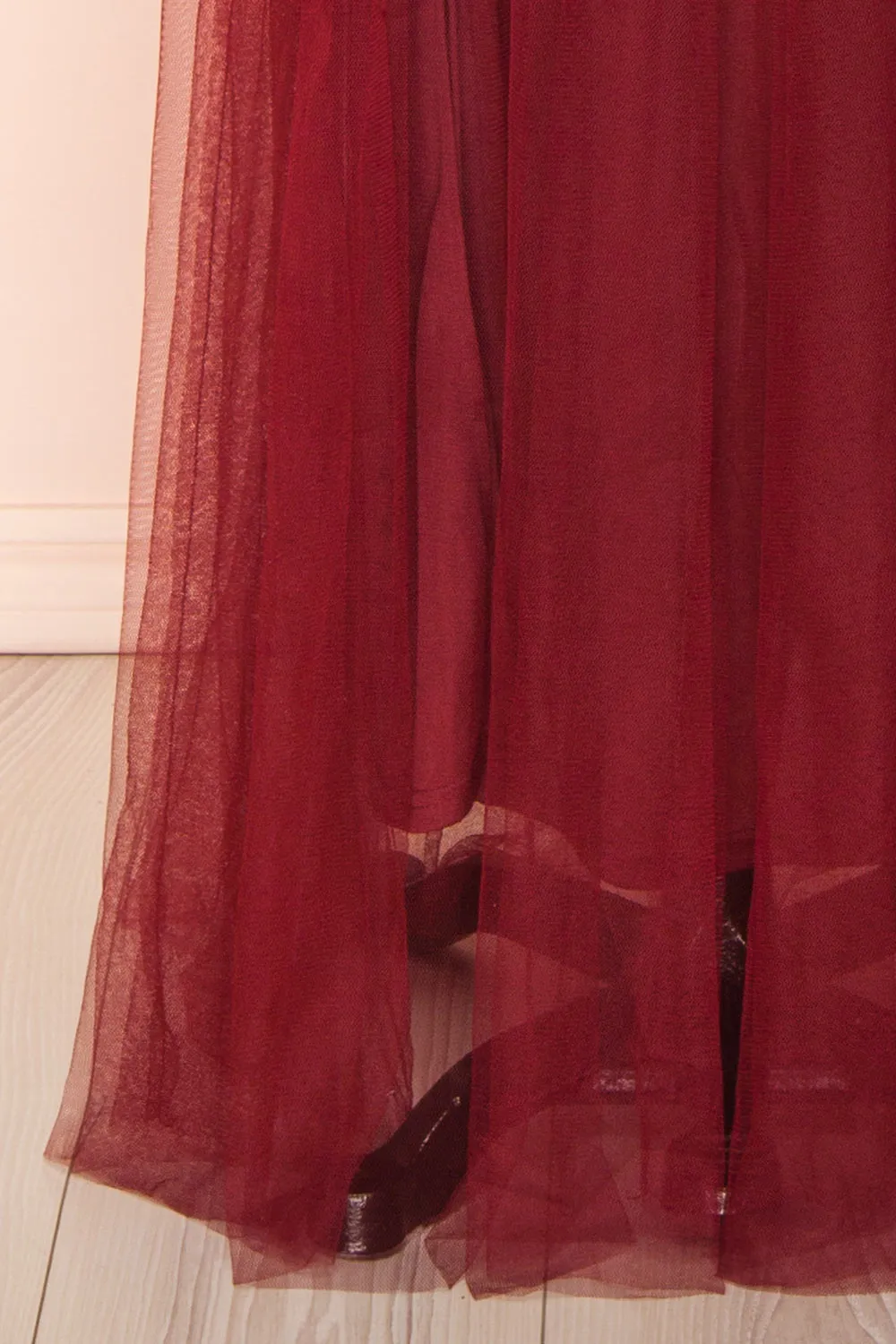 Kaia Burgundy | Sequin Gown