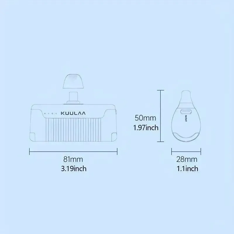 KUULAA Type-C Mini Power Bank (4500mAh)
