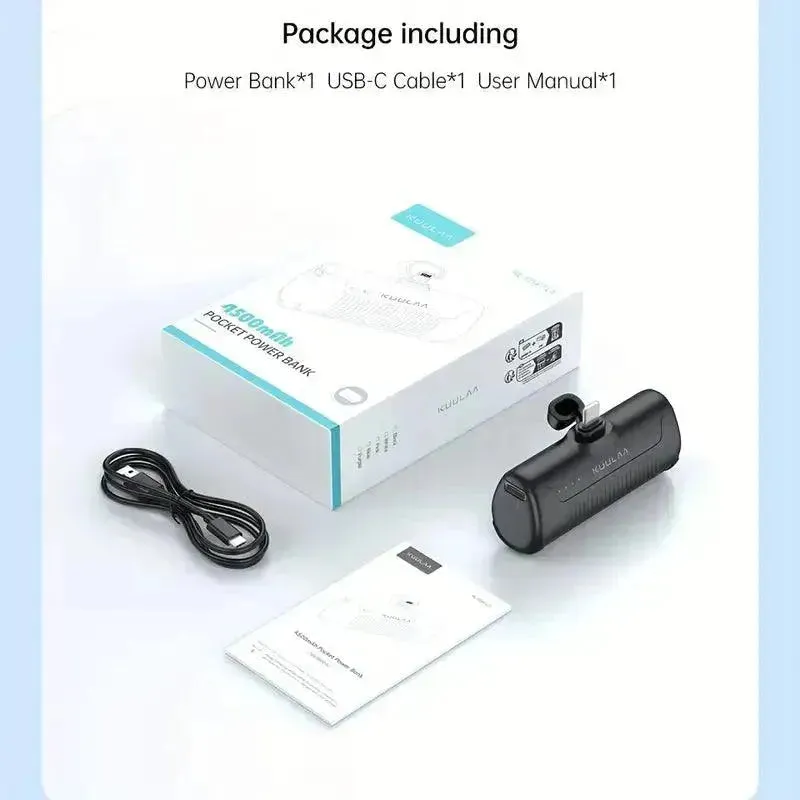KUULAA Type-C Mini Power Bank (4500mAh)