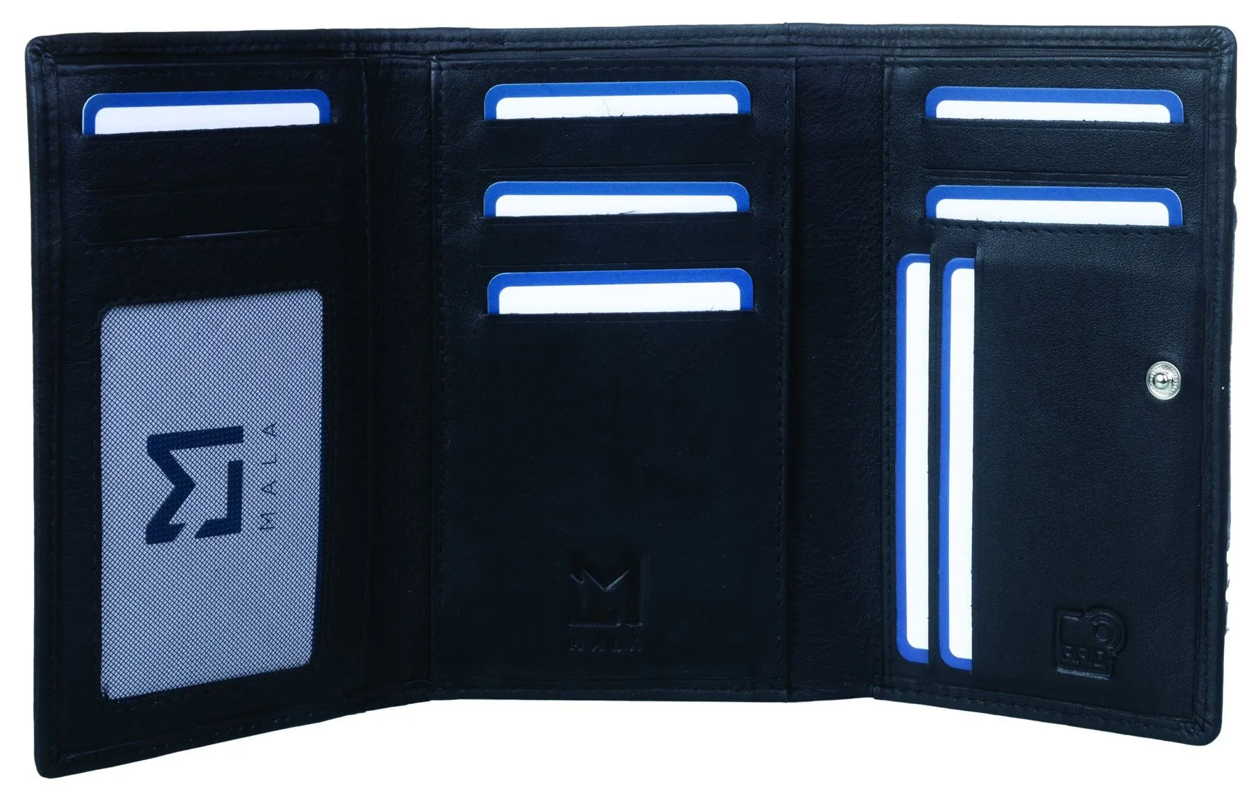 Mala Leather Vinny & Victor Collection Leather Purse RFID Blocking 3642_11