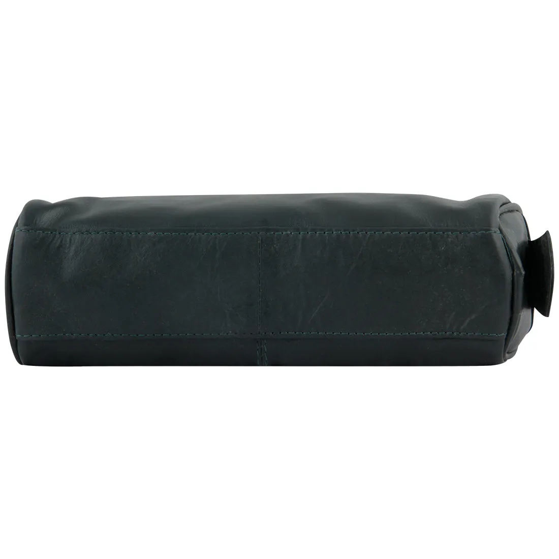 Malia Brown Leather Wash Bag for Men and Women