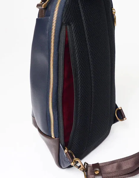 Master-Piece Gloss Leather Shoulder Bag in Chocolate