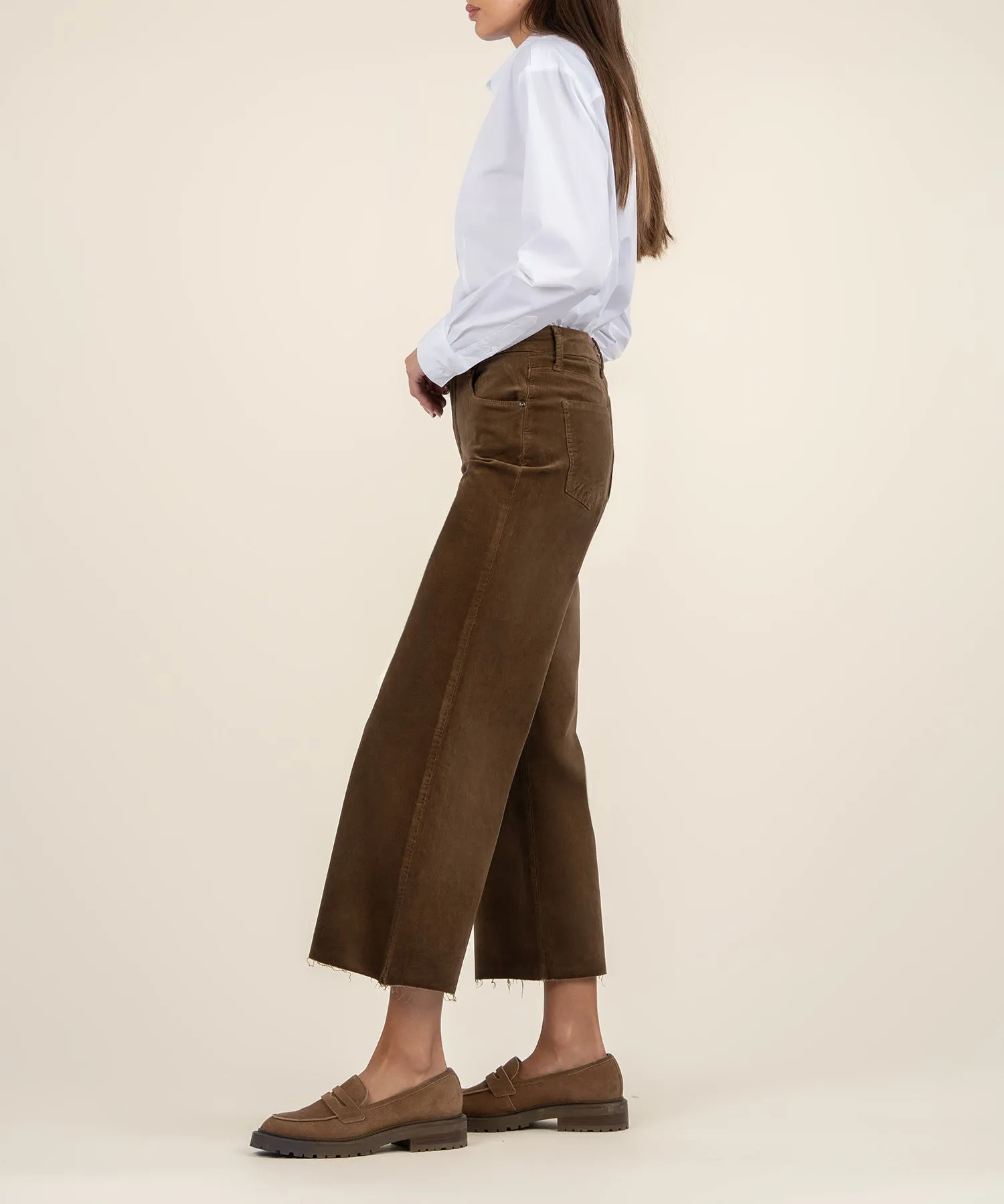 Meg Velvet High Rise Wide Leg