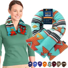 Microwavable Neck Heating Wrap, Flax Seeds, Canyon Turquoise