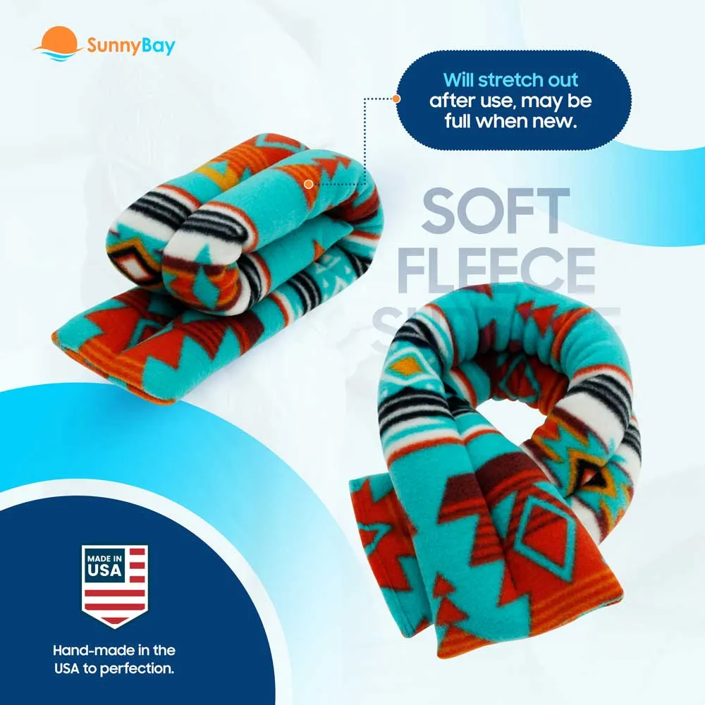 Microwavable Neck Heating Wrap, Flax Seeds, Canyon Turquoise