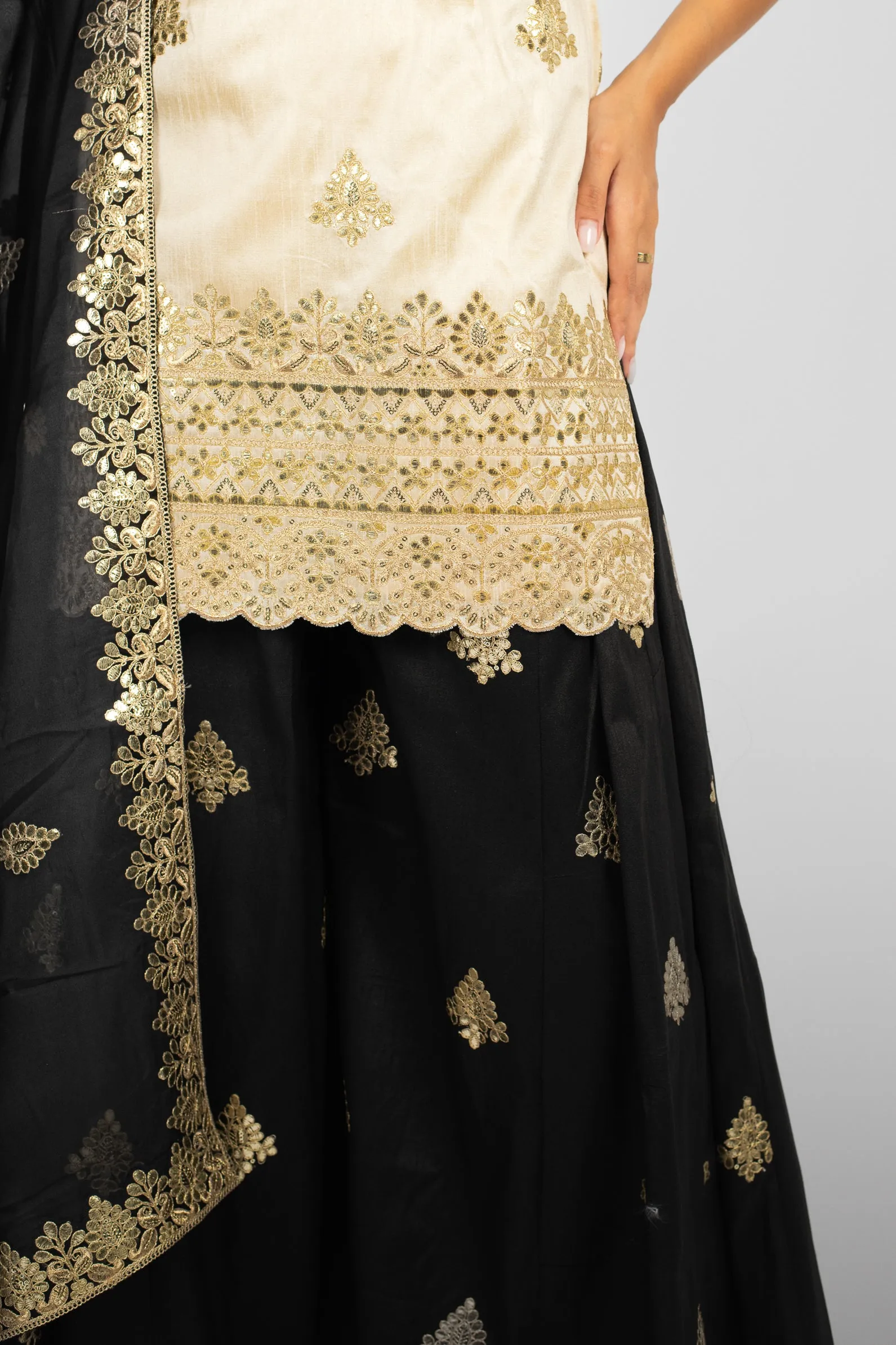 Noir Harmony Mandala Suit and Dupatta