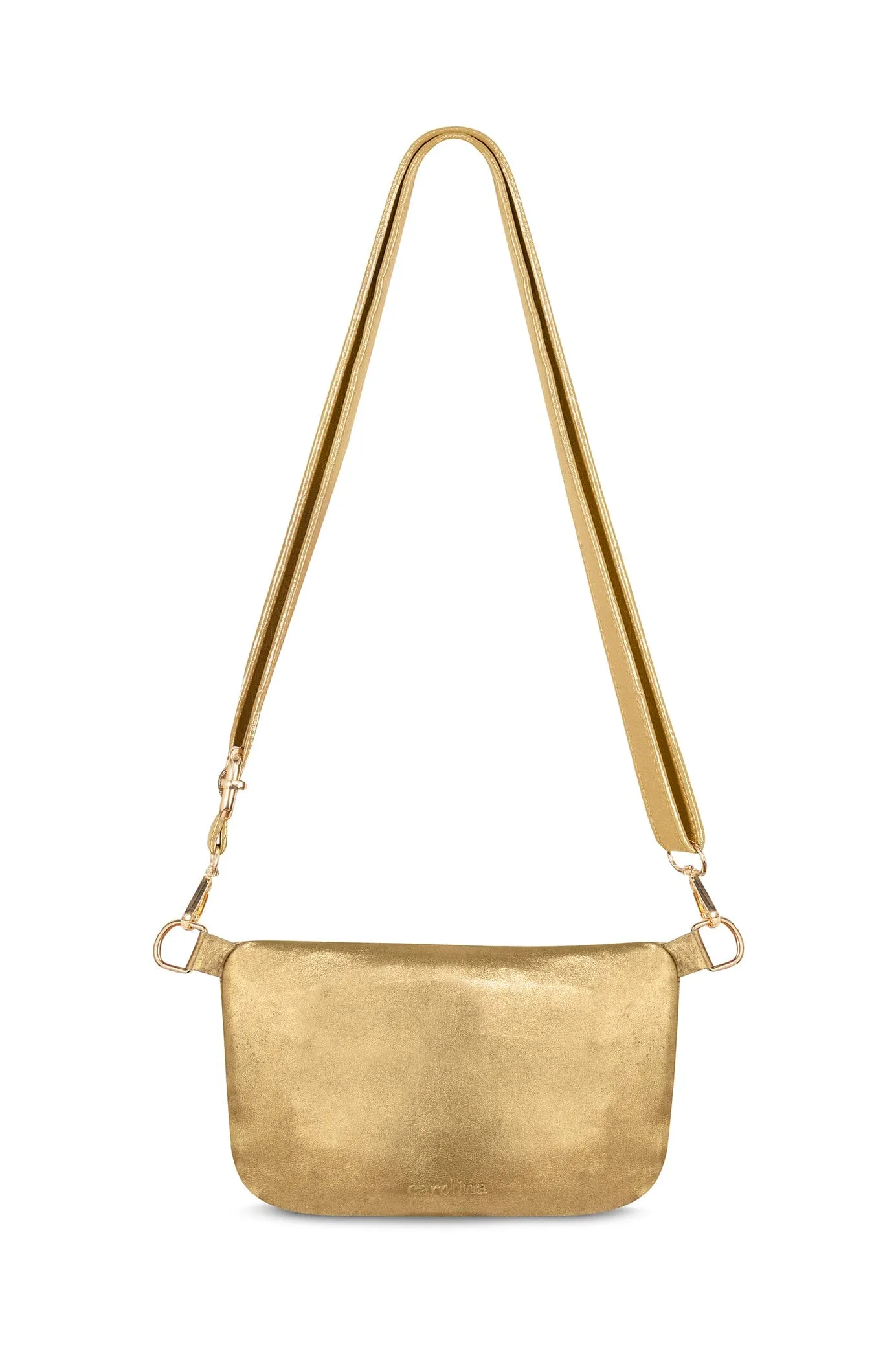 Ramona Leather Handbag Gold Metallic