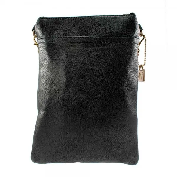 Rebel Rose Mini Crossbody Handbag - Black/Multi