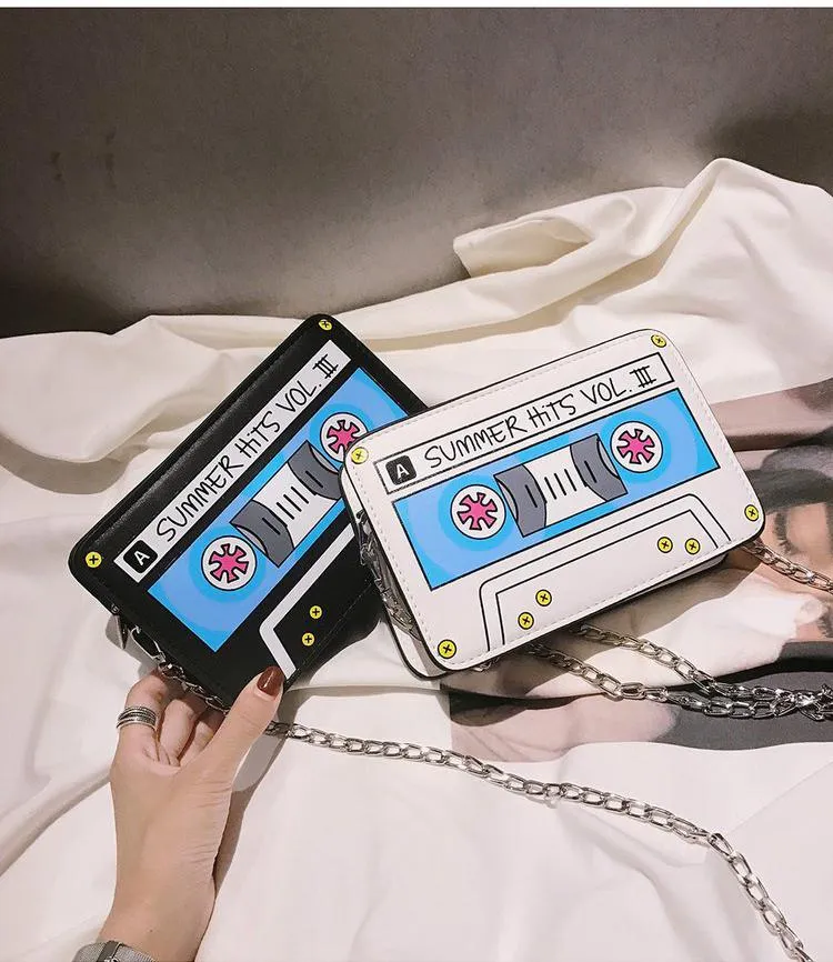 Retro Summer hit cassette player 3d handbag