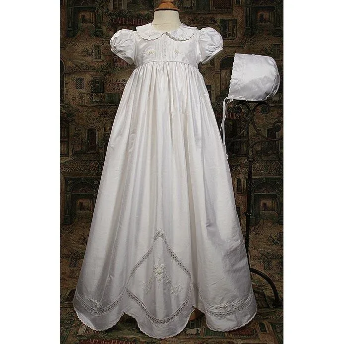 Rosemary Dupioni Baptism Gown