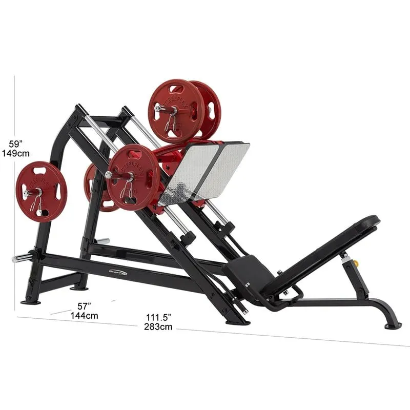 Steelflex Plate Loaded Angled Leg Press Machine PLDP