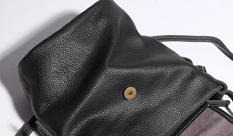 Stylish Leather Womens Bucket Bag Crossbody Bags Purse Shoulder Bag