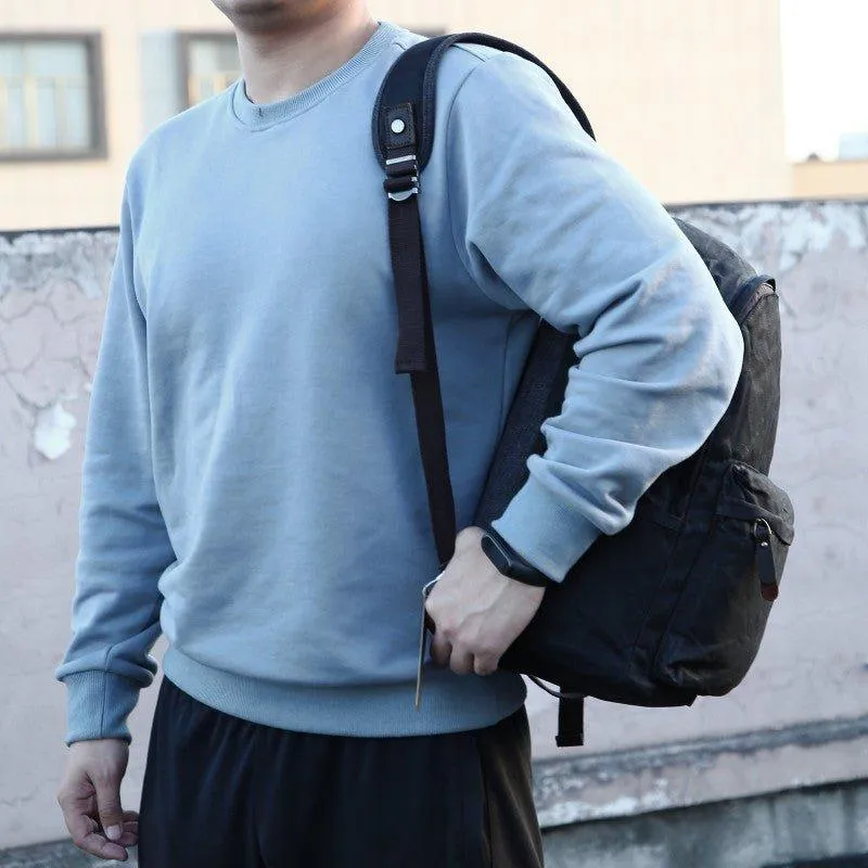 Vintage Waxed Canvas Backpack Mens