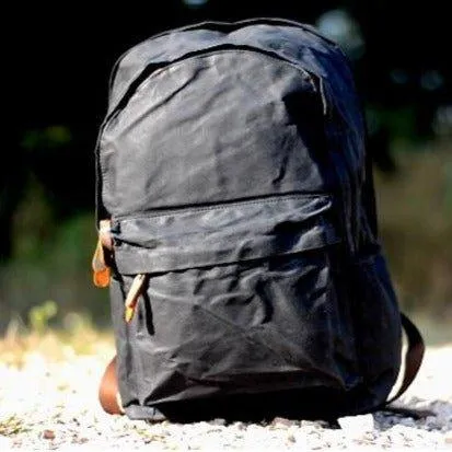 Vintage Waxed Canvas Backpack Mens