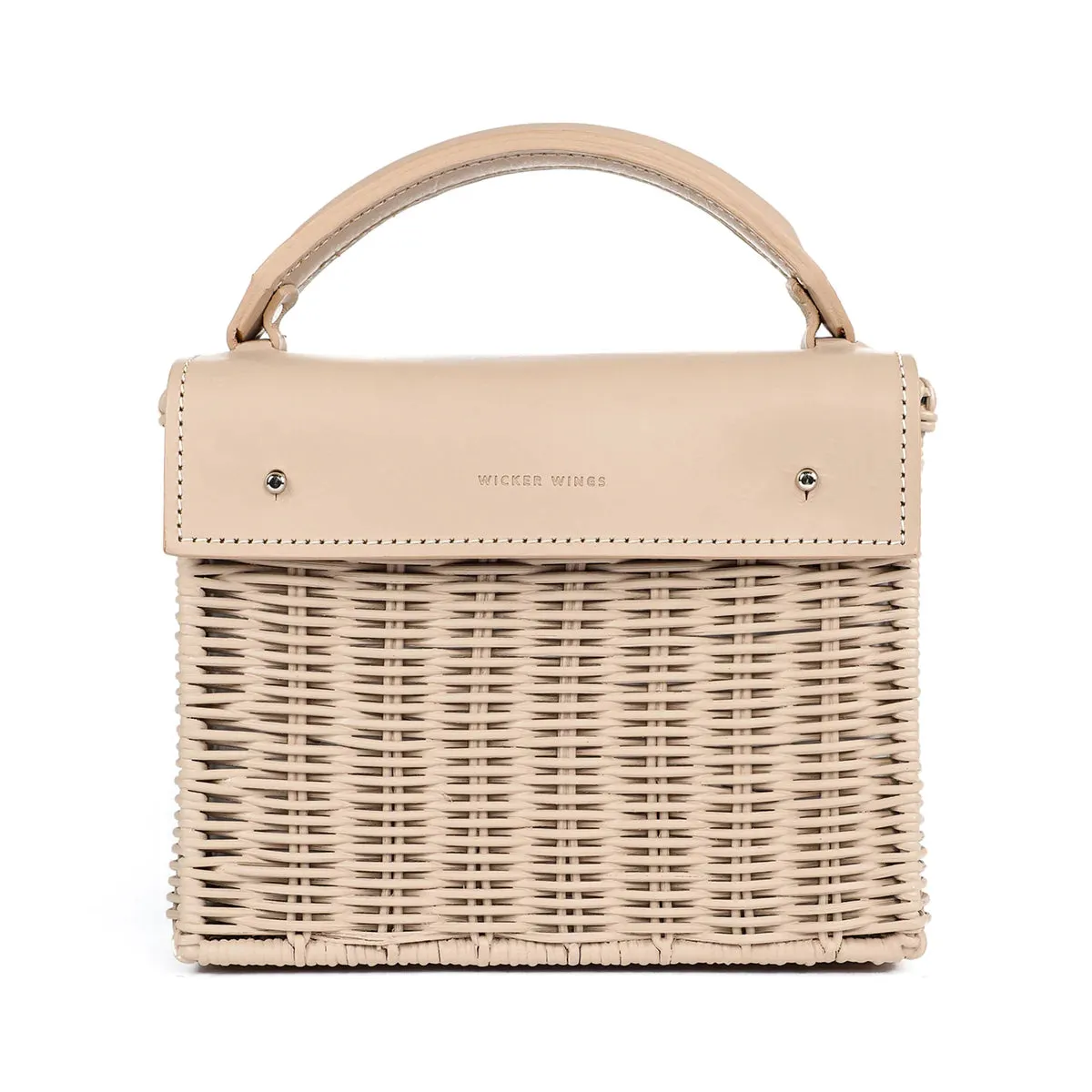 Wicker Wings Kuai Cream Handbag