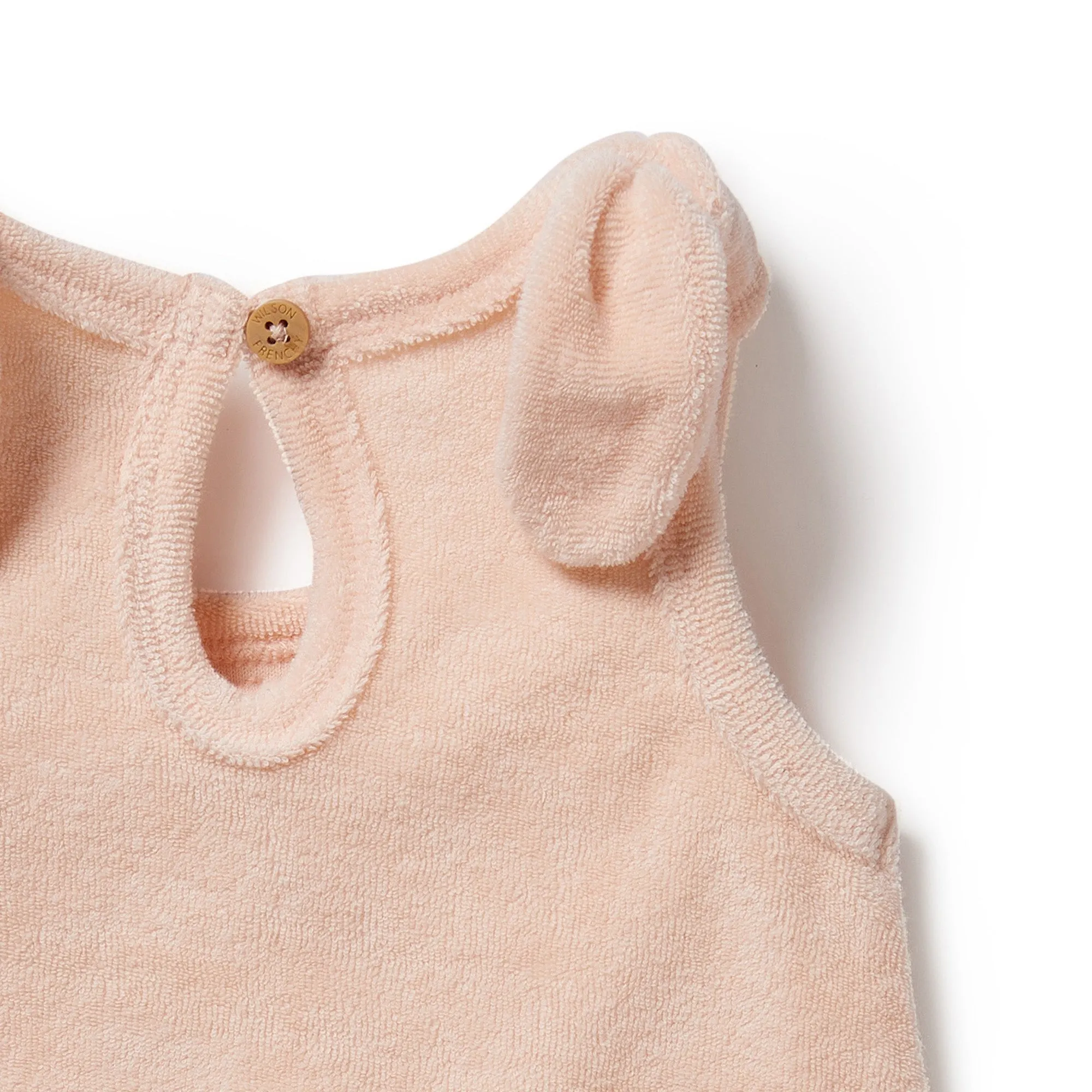 WILSON & FRENCHY SUNSHINE ORG TERRY TIE PLAYSUIT
